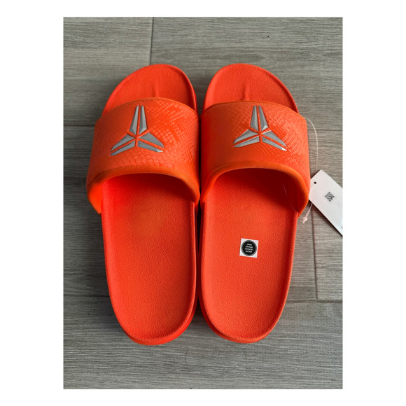 Mens 11 Nike Kobe Offcourt Slide Orange Silver Open Toe Sandals IF2870-800 NEW main image 10